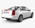 Cadillac BLS 轿车 2010 3D模型 后视图