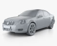 Cadillac BLS Berlina 2010 Modello 3D clay render