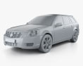 Cadillac BLS wagon 2010 3d model clay render