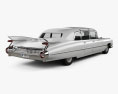 Cadillac Fleetwood 75 sedan 1959 3D-Modell Rückansicht