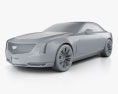 Cadillac Elmiraj 2014 3D模型 clay render