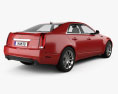 Cadillac CTS 2013 3d model back view