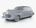 Cadillac Fleetwood 75 touring sedan 1941 3d model clay render
