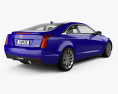 Cadillac ATS coupe 2018 3d model back view