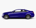 Cadillac ATS coupe 2018 3d model side view