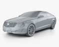 Cadillac ATS coupe 2018 3d model clay render