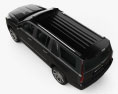 Cadillac Escalade ESV Platinum 2018 3D-Modell Draufsicht