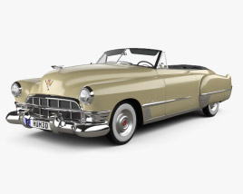 3D model of Cadillac 62 convertible 1949