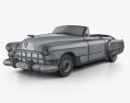 Cadillac 62 descapotable 1949 Modelo 3D wire render