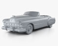 Cadillac 62 Cabriolet 1949 Modèle 3d clay render