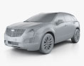 Cadillac XT5 2018 3D-Modell clay render