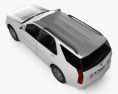 Cadillac SRX 2009 3D模型 顶视图