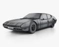 Cadillac NART 1970 3Dモデル wire render