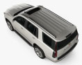 Cadillac Escalade (EU) 2018 3D-Modell Draufsicht
