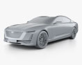 Cadillac Escala 2017 3d model clay render