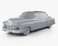 Cadillac 75 sedan 1953 3d model clay render