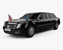 3D model of Cadillac US Presidential State Car 2020