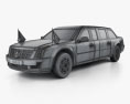 Cadillac US Presidential State Car 2020 3D模型 wire render