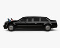 Cadillac US Presidential State Car 2020 3D-Modell Seitenansicht
