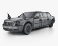Cadillac US Presidential State Car 2016 3d model wire render