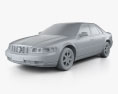 Cadillac Seville STS 2004 3d model clay render