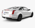 Cadillac ATS-V coupe 2018 3d model back view