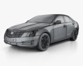 Cadillac ATS Premium Performance 세단 2020 3D 모델  wire render