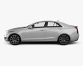 Cadillac ATS Premium Performance 轿车 2020 3D模型 侧视图