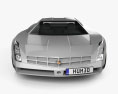Cadillac Cien Concept 2002 Modello 3D vista frontale