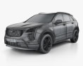 Cadillac XT4 2021 3D-Modell wire render