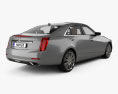 Cadillac CTS with HQ interior 2016 3d model back view