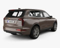 Cadillac XT6 Luxury 2022 3D模型 后视图