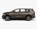 Cadillac XT6 Luxury 2022 3D-Modell Seitenansicht