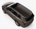 Cadillac XT6 Luxury 2022 3D-Modell Draufsicht