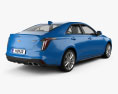 Cadillac CT4 V 2022 3D 모델  back view