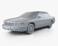 Cadillac DeVille Concours 1999 Modello 3D clay render