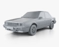 Cadillac Cimarron 1986 3D модель clay render