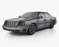 Cadillac DeVille DTS 2005 3D模型 wire render