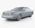 Cadillac DeVille DTS 2005 3Dモデル clay render