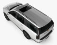 Cadillac Escalade Platinum Sport 2023 3D-Modell Draufsicht