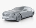 Cadillac CT6 CN-spec 2023 3D-Modell clay render