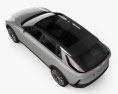 Cadillac Lyriq 概念 2023 3D模型 顶视图