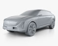Cadillac Lyriq 컨셉트 카 2023 3D 모델  clay render