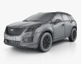 Cadillac XT5 CN-spec 2023 Modelo 3D wire render