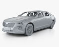 Cadillac CT6 CN-spec with HQ interior 2022 3d model clay render