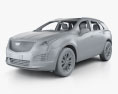 Cadillac XT5 CN-spec mit Innenraum 2023 3D-Modell clay render