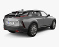 Cadillac Lyriq з детальним інтер'єром 2024 3D модель back view