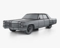 Cadillac Fleetwood Sixty Special Brougham 1969 3D 모델  wire render