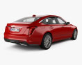 Cadillac CT5 Premium Luxury 2024 3Dモデル 後ろ姿