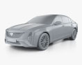Cadillac CT5 Premium Luxury 2024 3D 모델  clay render